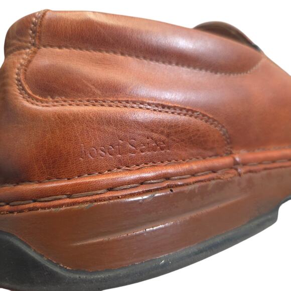 JOSEF SEIBEL Mens Fisherman Loafer Size 10US 43 EU Brown‎ Leather Slip On Shoes - Picture 11 of 14